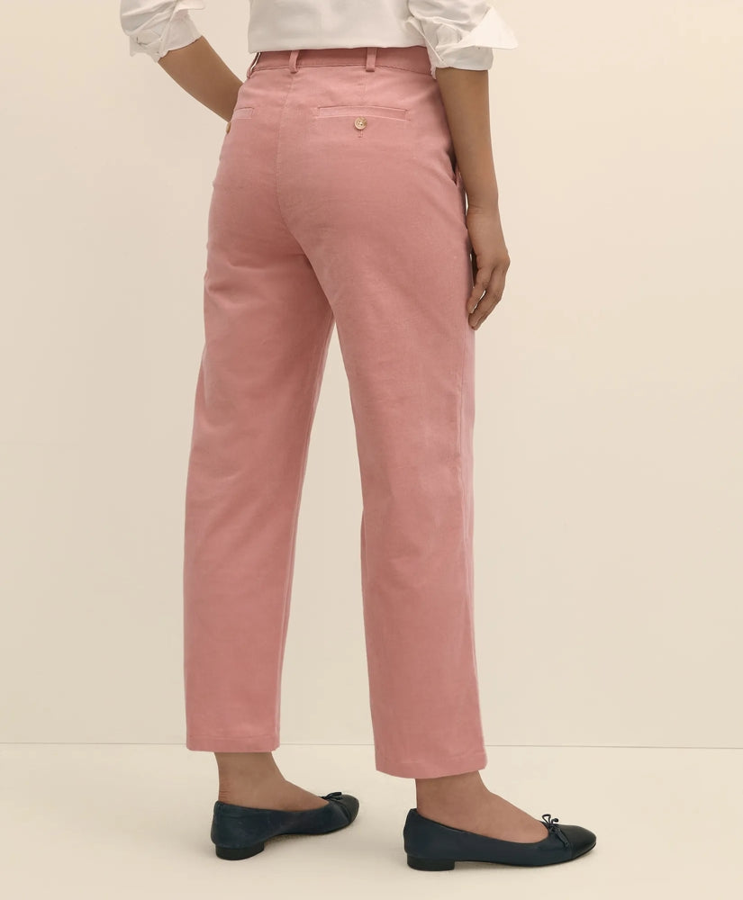 Cotton Corduroy Wide Leg Cropped Pants | Brooks Brothers online