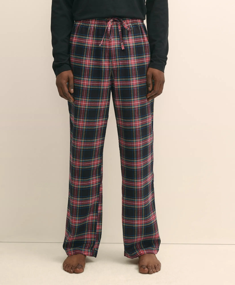 Cotton Flannel Plaid Lounge Pants | Brooks Brothers outlet