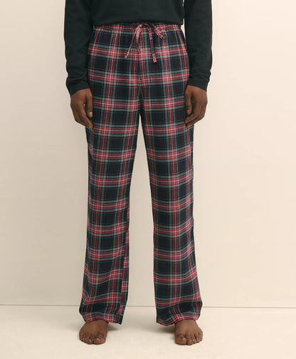 Cotton Flannel Plaid Lounge Pants | Brooks Brothers outlet