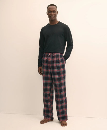 Cotton Flannel Plaid Lounge Pants | Brooks Brothers outlet