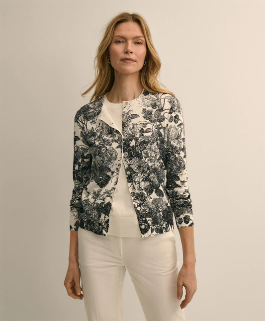 Cotton Floral Cardigan | Brooks Brothers outlet