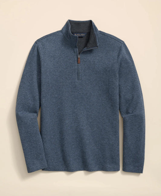 Cotton Herringbone Quarter-Zip | Brooks Brothers online