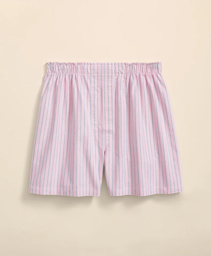 Cotton Oxford Striped Boxers | Brooks Brothers online shop