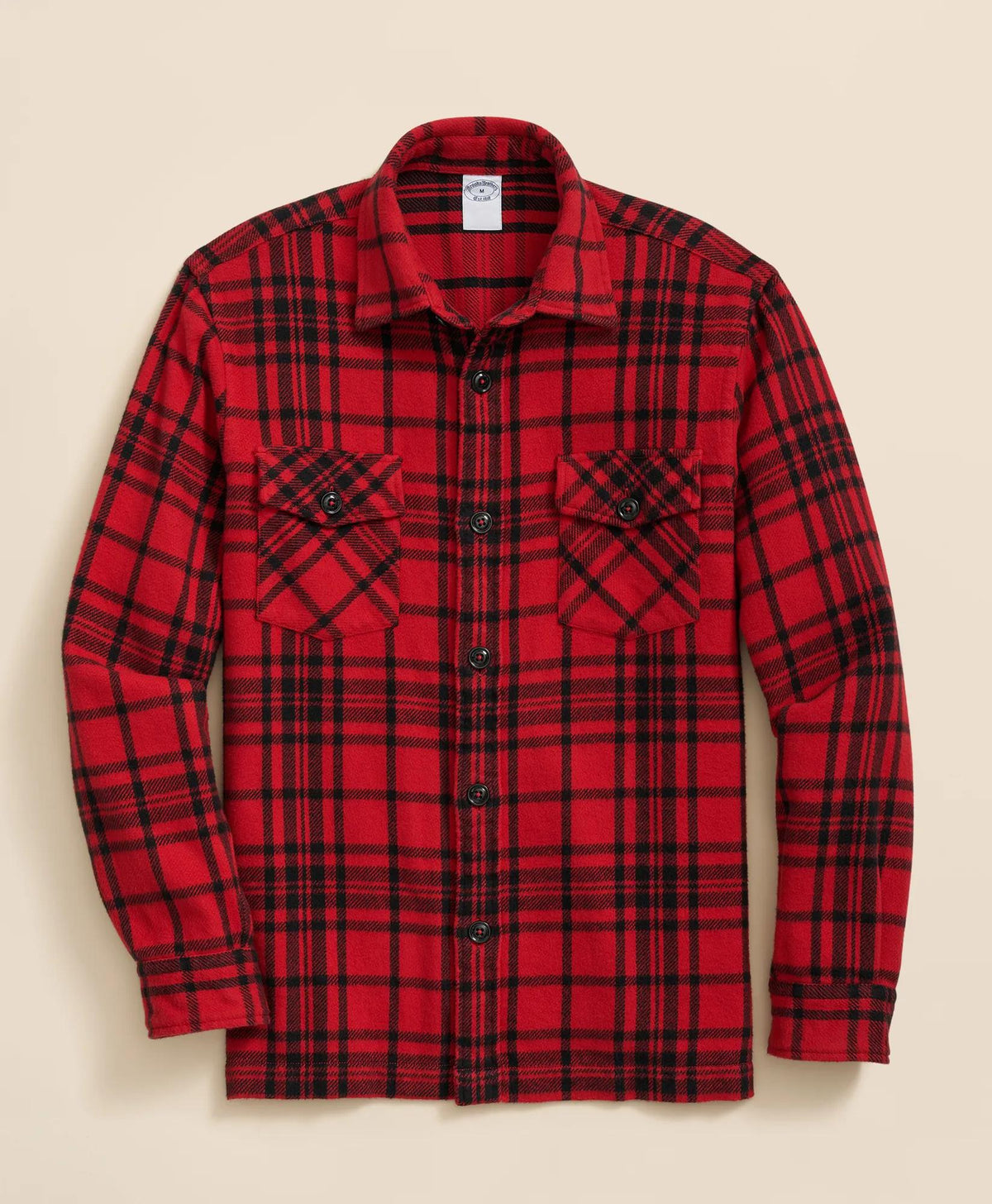 Cotton Plaid Overshirt | Brooks Brothers online shop