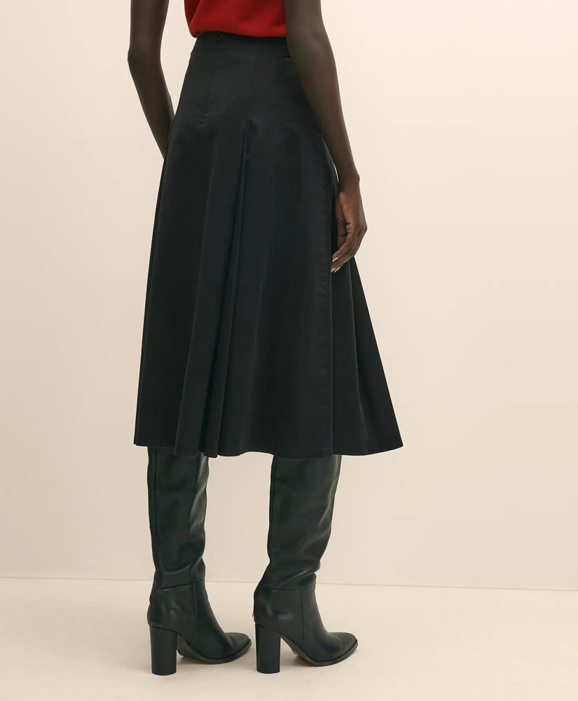 Cotton Twill A-Line Skirt | Brooks Brothers for sale