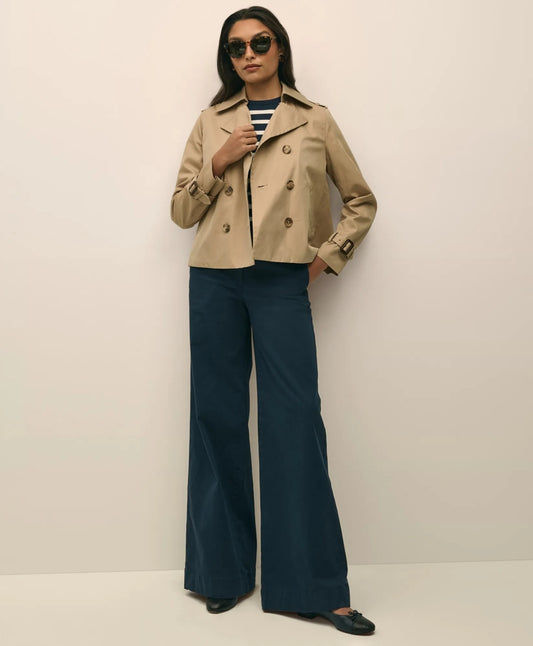 Cotton Twill Wide-Leg Pant | Brooks Brothers for sale