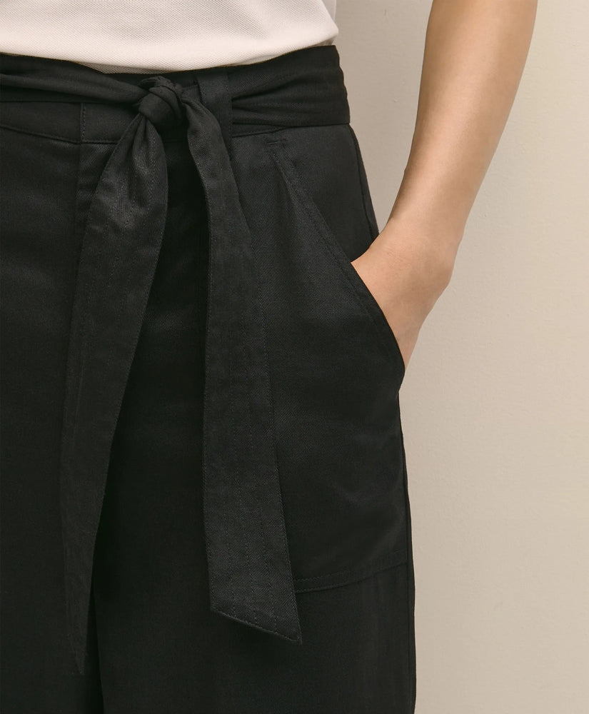 Belted Wide-Leg Utility Pants | Brooks Brothers outlet