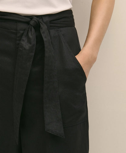Belted Wide-Leg Utility Pants | Brooks Brothers outlet