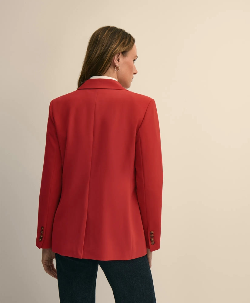 Crepe Relaxed-Fit Jacket | Brooks Brothers discount