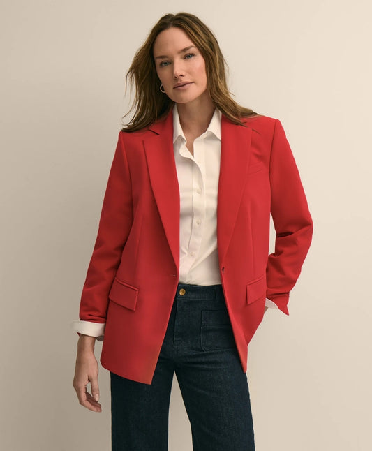Crepe Relaxed-Fit Jacket | Brooks Brothers discount