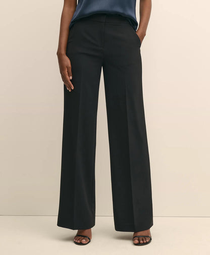 Crepe Wide-Leg Pants | Brooks Brothers outlet