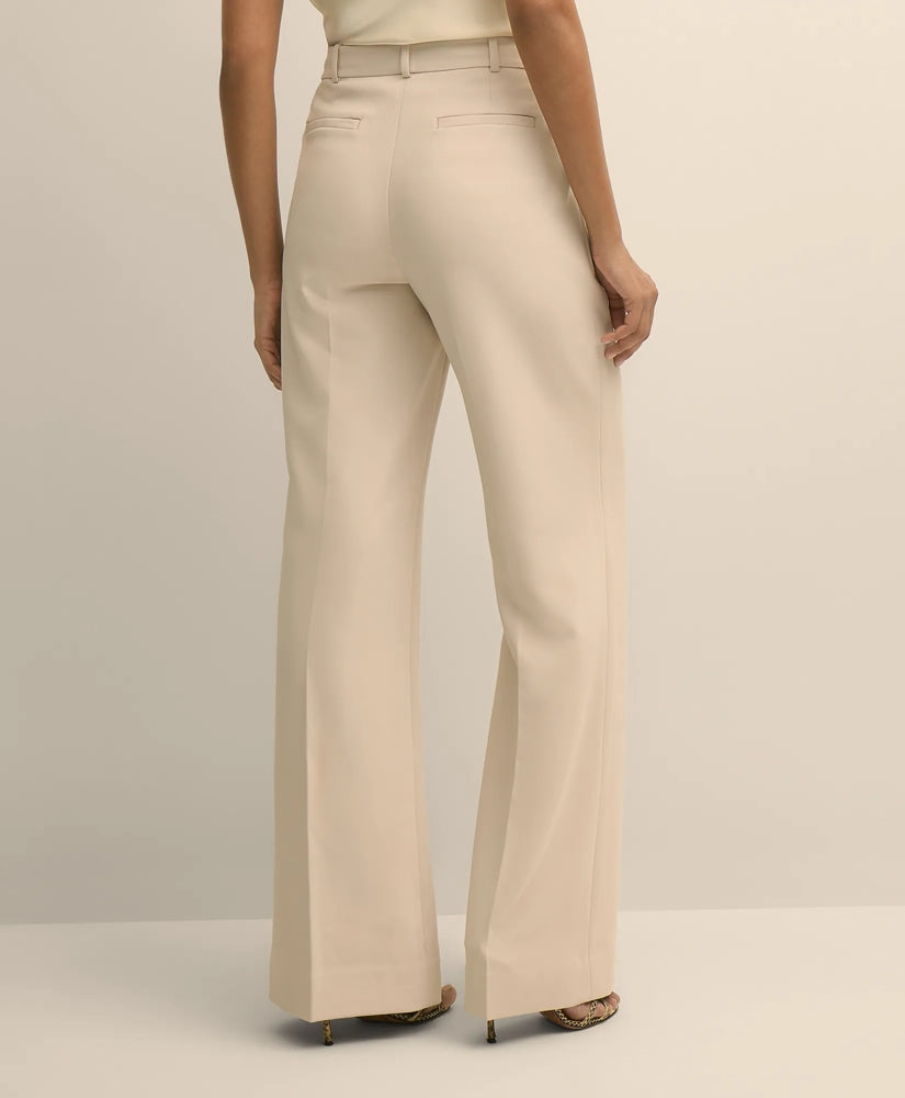 Crepe Wide-Leg Pants | Brooks Brothers online shop