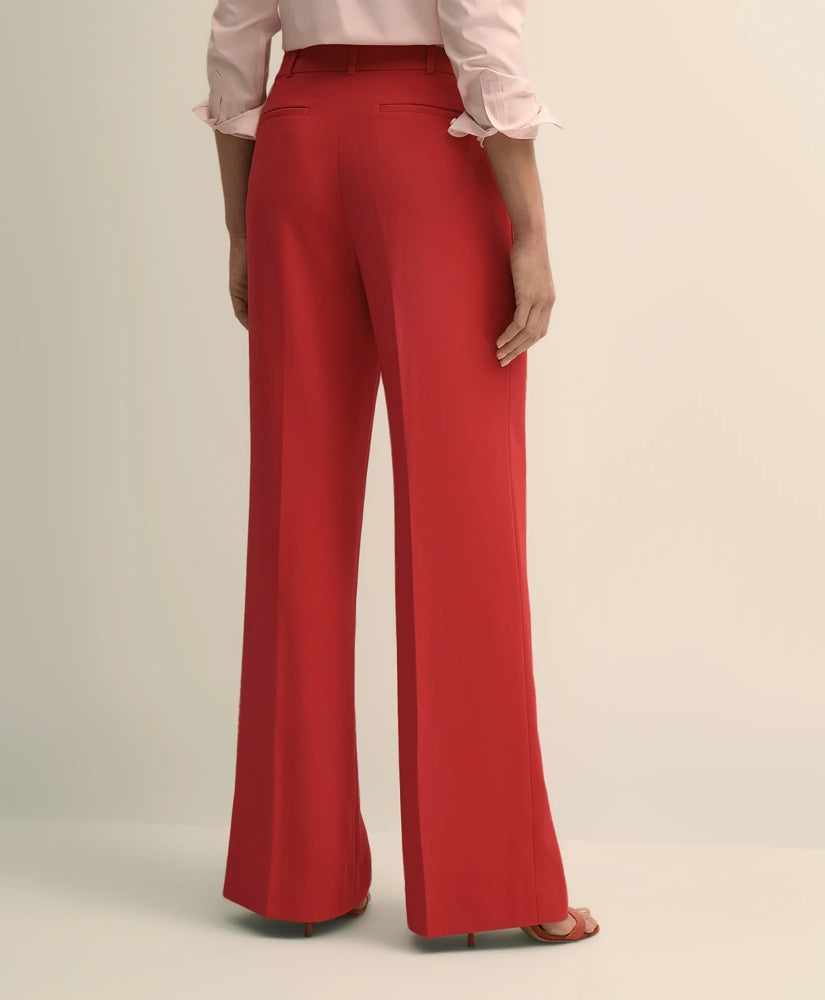 Crepe Wide-Leg Pants | Brooks Brothers online