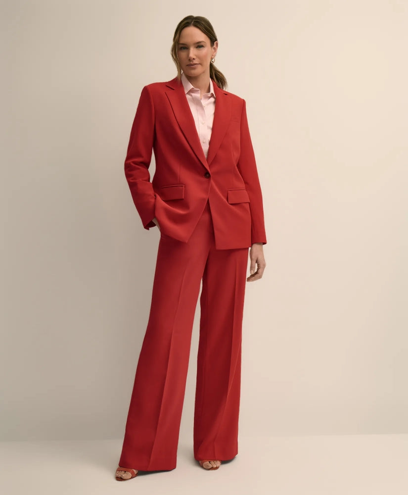 Crepe Wide-Leg Pants | Brooks Brothers online