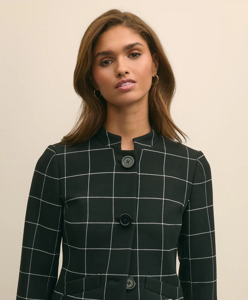 Cropped Windowpane Jacket | Brooks Brothers on sale