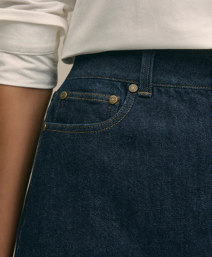 Denim Straight Skirt | Brooks Brothers for sale