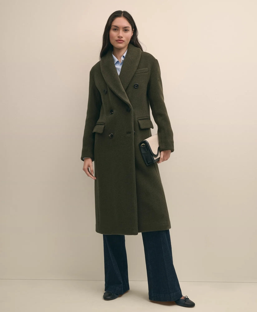 Double-Faced Wool Shawl-Collar Coat | Brooks Brothers online