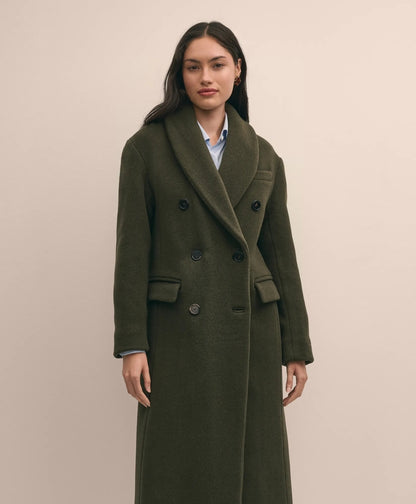 Double-Faced Wool Shawl-Collar Coat | Brooks Brothers online