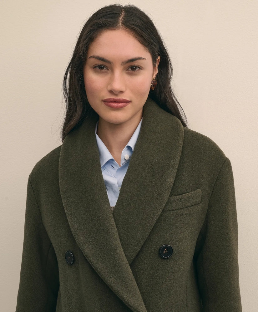 Double-Faced Wool Shawl-Collar Coat | Brooks Brothers online