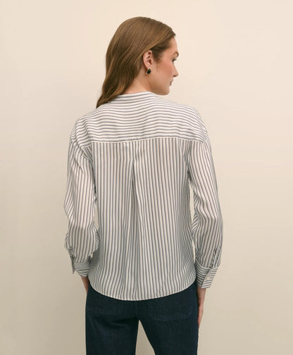 Drapey Thin Stripe Shirt | Brooks Brothers discount
