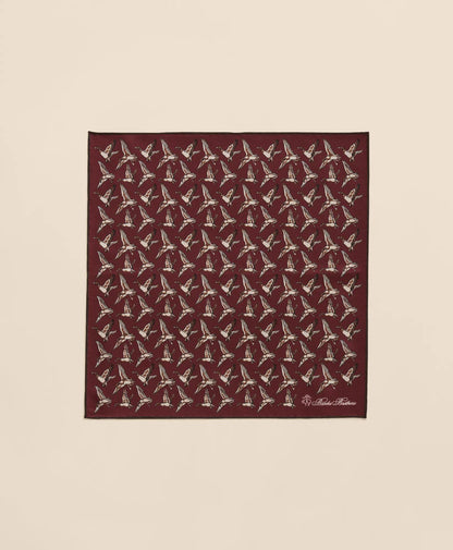 Duck Motif Silk Pocket Square | Brooks Brothers outlet