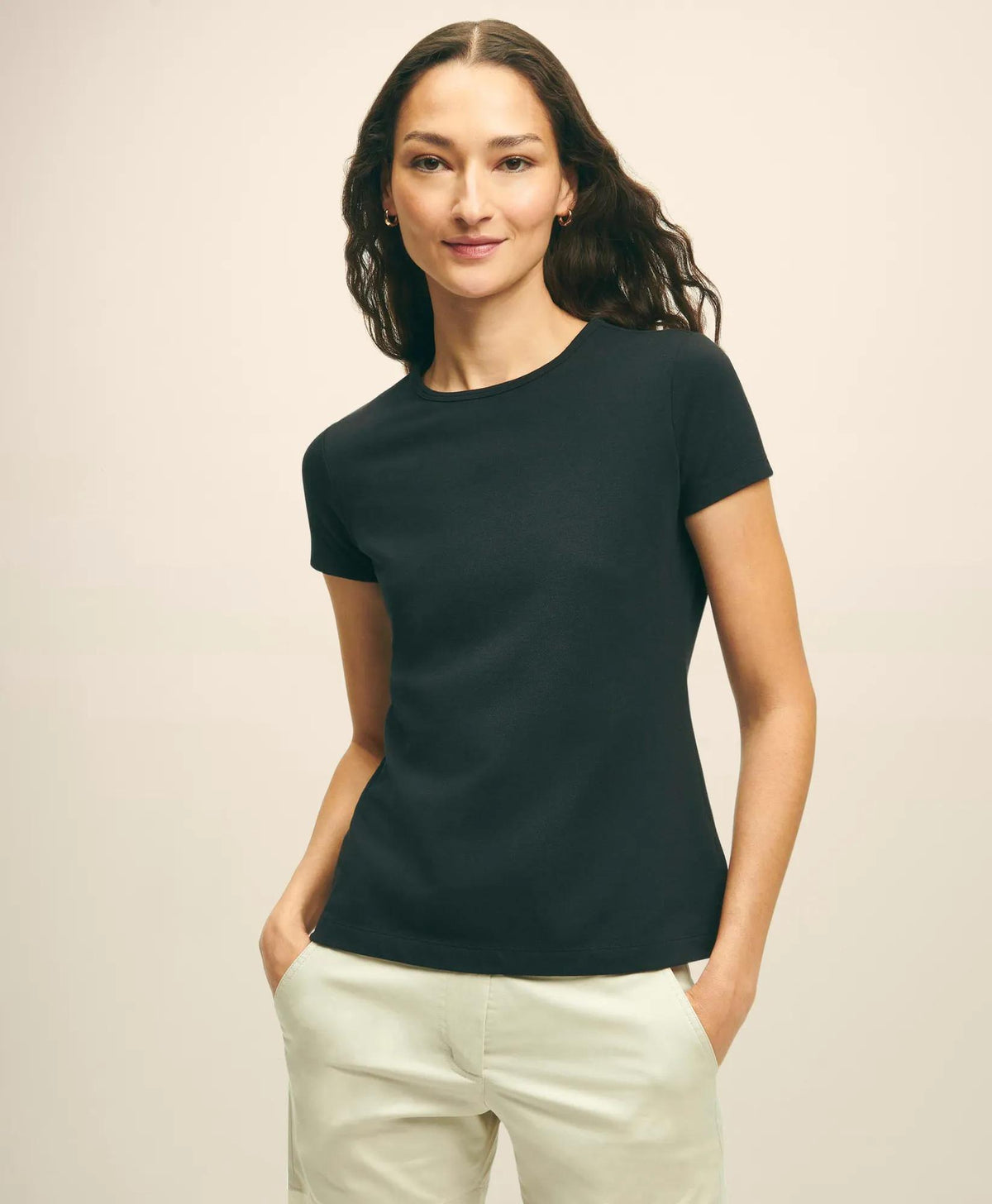 Elevated Cotton Modal Pique T-Shirt | Brooks Brothers online