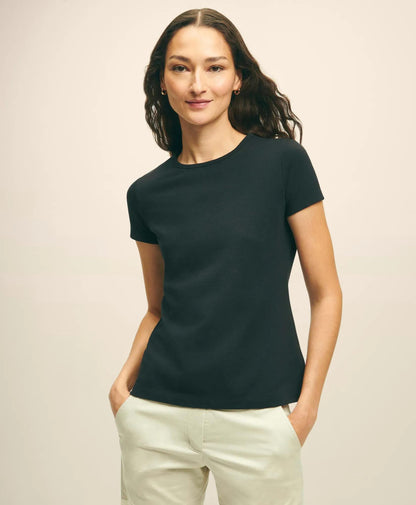 Elevated Cotton Modal Pique T-Shirt | Brooks Brothers online