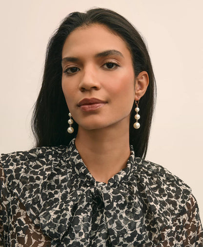 Faux-Pearl Drop Earrings | Brooks Brothers online
