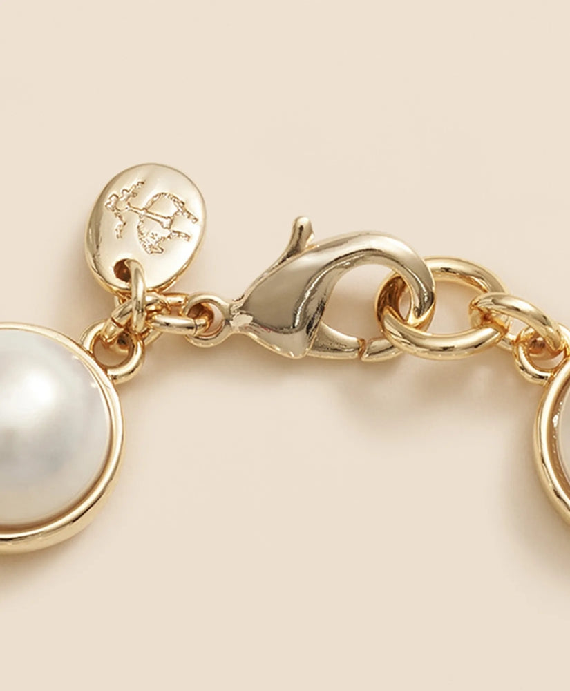 Faux-Pearl Gold-Plated Bracelet | Brooks Brothers online