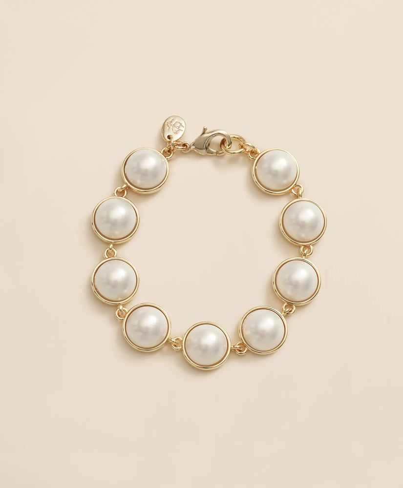 Faux-Pearl Gold-Plated Bracelet | Brooks Brothers online