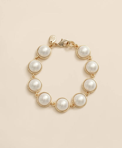 Faux-Pearl Gold-Plated Bracelet | Brooks Brothers online