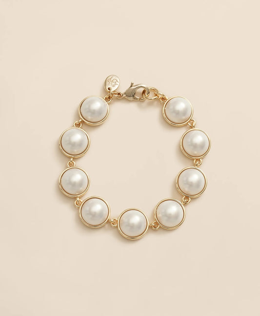 Faux-Pearl Gold-Plated Bracelet | Brooks Brothers online
