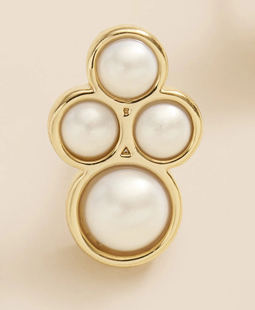 Faux-Pearl Gold-Plated Cluster Earrings | Brooks Brothers sale