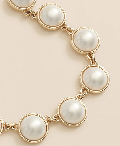Faux-Pearl Gold-Plated Necklace | Brooks Brothers online shop