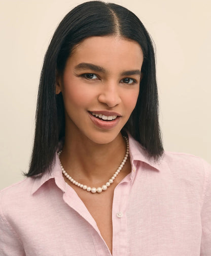 Faux-Pearl Gold-Plated Necklace | Brooks Brothers on sale
