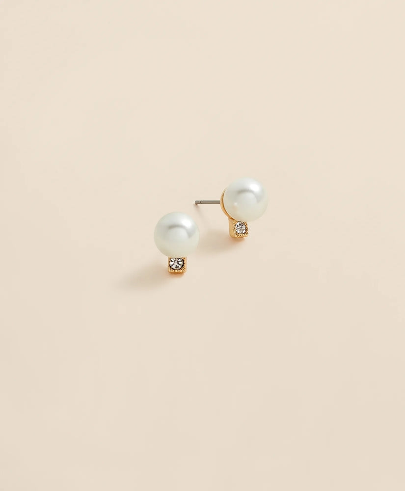 Faux Pearl Stud Earrings | Brooks Brothers on sale