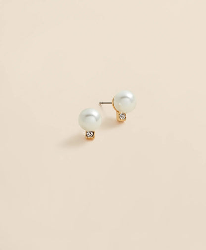 Faux Pearl Stud Earrings | Brooks Brothers on sale