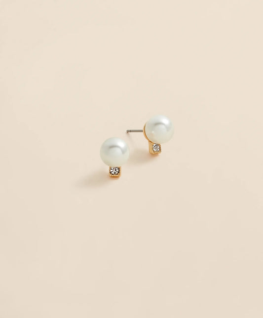 Faux Pearl Stud Earrings | Brooks Brothers on sale