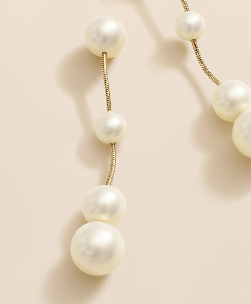 Floating Faux-Pearl Drop Earrings | Brooks Brothers outlet