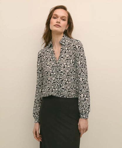 Floral Crepe Blouse | Brooks Brothers sale
