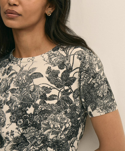 Floral Print Cotton Shell | Brooks Brothers discount