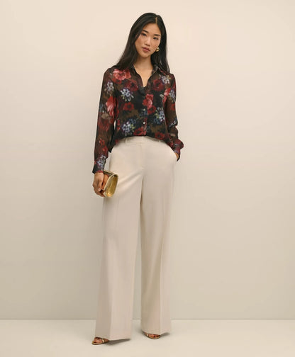 Floral Print Sheer Blouse with Camisole | Brooks Brothers on sale