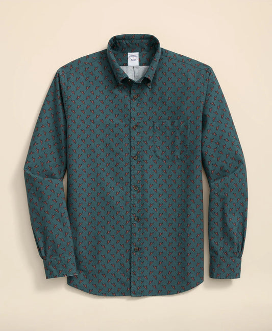 Friday Shirt, Oxford Mallard Print | Brooks Brothers discount