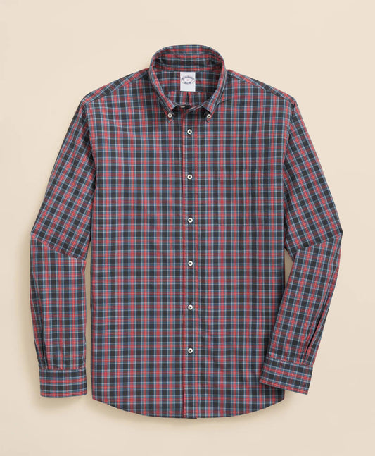 Friday Shirt, Poplin Stewart Tartan | Brooks Brothers online shop