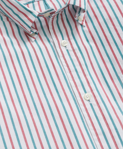 Friday Shirt, Poplin Holiday Stripe | Brooks Brothers for sale