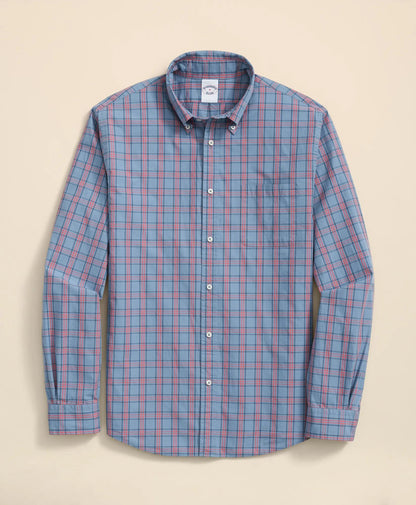 Friday Shirt, Poplin Plaid | Brooks Brothers sale