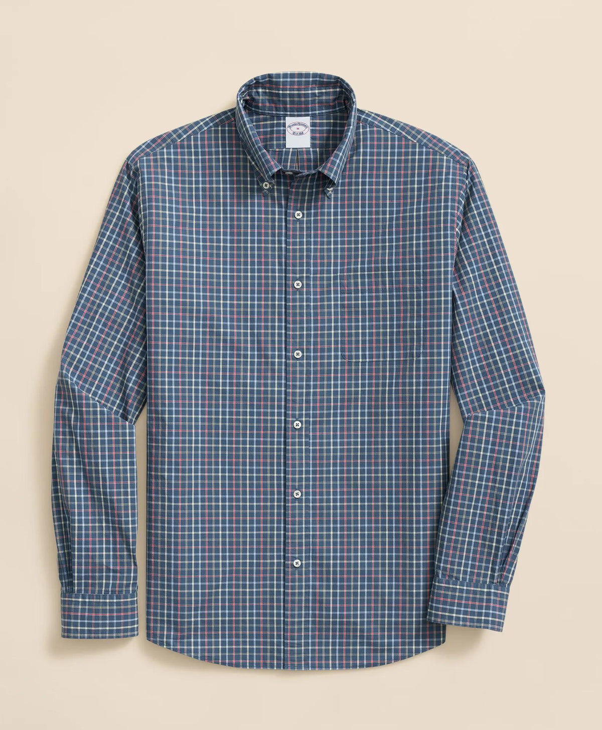 Friday Shirt, Poplin Windowpane | Brooks Brothers outlet