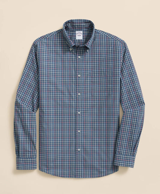 Friday Shirt, Poplin Windowpane | Brooks Brothers outlet