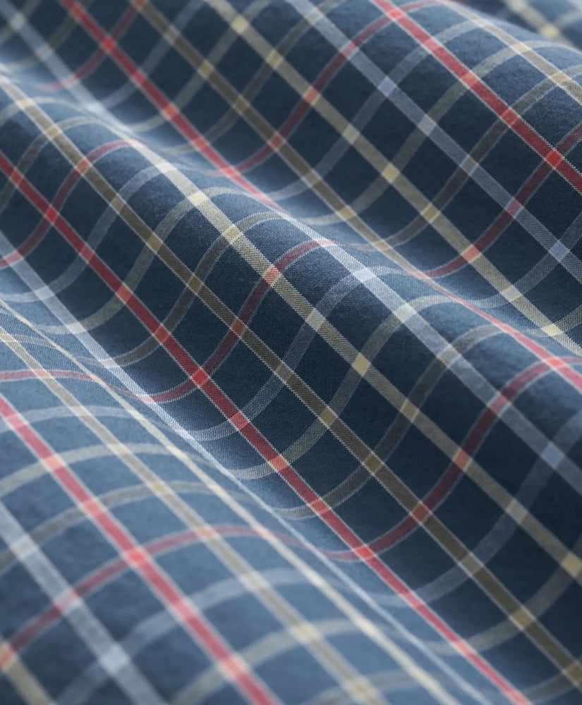 Friday Shirt, Poplin Windowpane | Brooks Brothers outlet