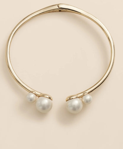 Gold-Tone Faux-Pearl Bangle | Brooks Brothers online